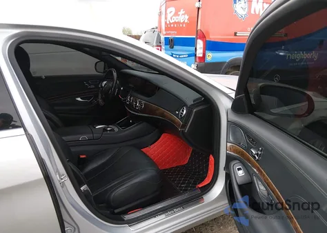 2015 Mercedes-Benz S 550 4Matic из США, поврежденный, VIN WDDUG8FB1FA184877